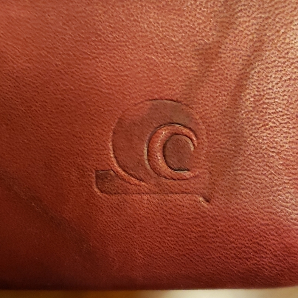 Vtg Top Grain Cowhide Leather Checkbook Wallet - Picture 9 of 9